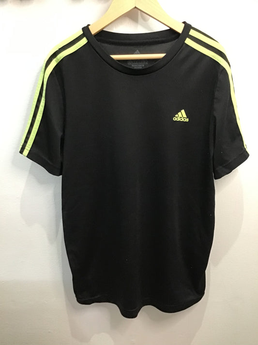 Black Adidas jersey style tee 13-14y