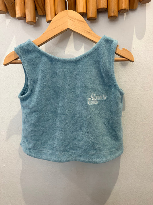 Blue crop terry tanktop 4y (marked 6y but fits small)