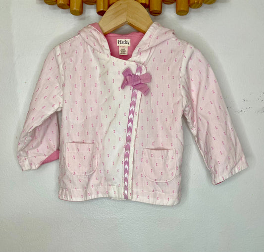 Hatley pink cotton topper 9-12m