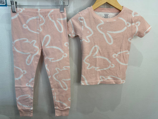Bunny pink pyjamas 4-5y