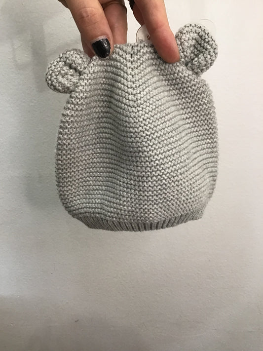 Hat grey bear ears 6-12m new