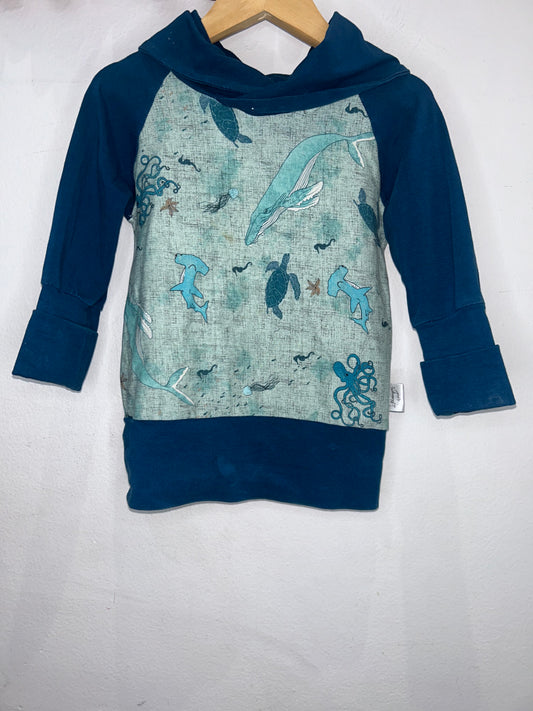 Little Blessings Handmade undersea pullover 12m-3y