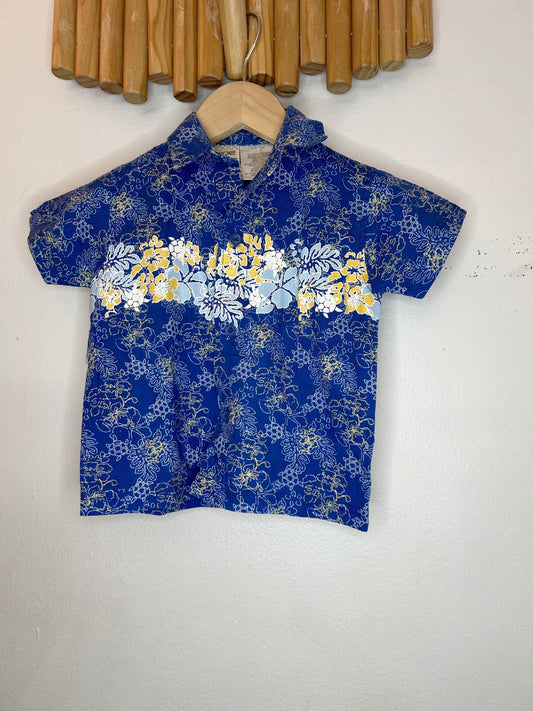 Y2K floral shirt 12-18m