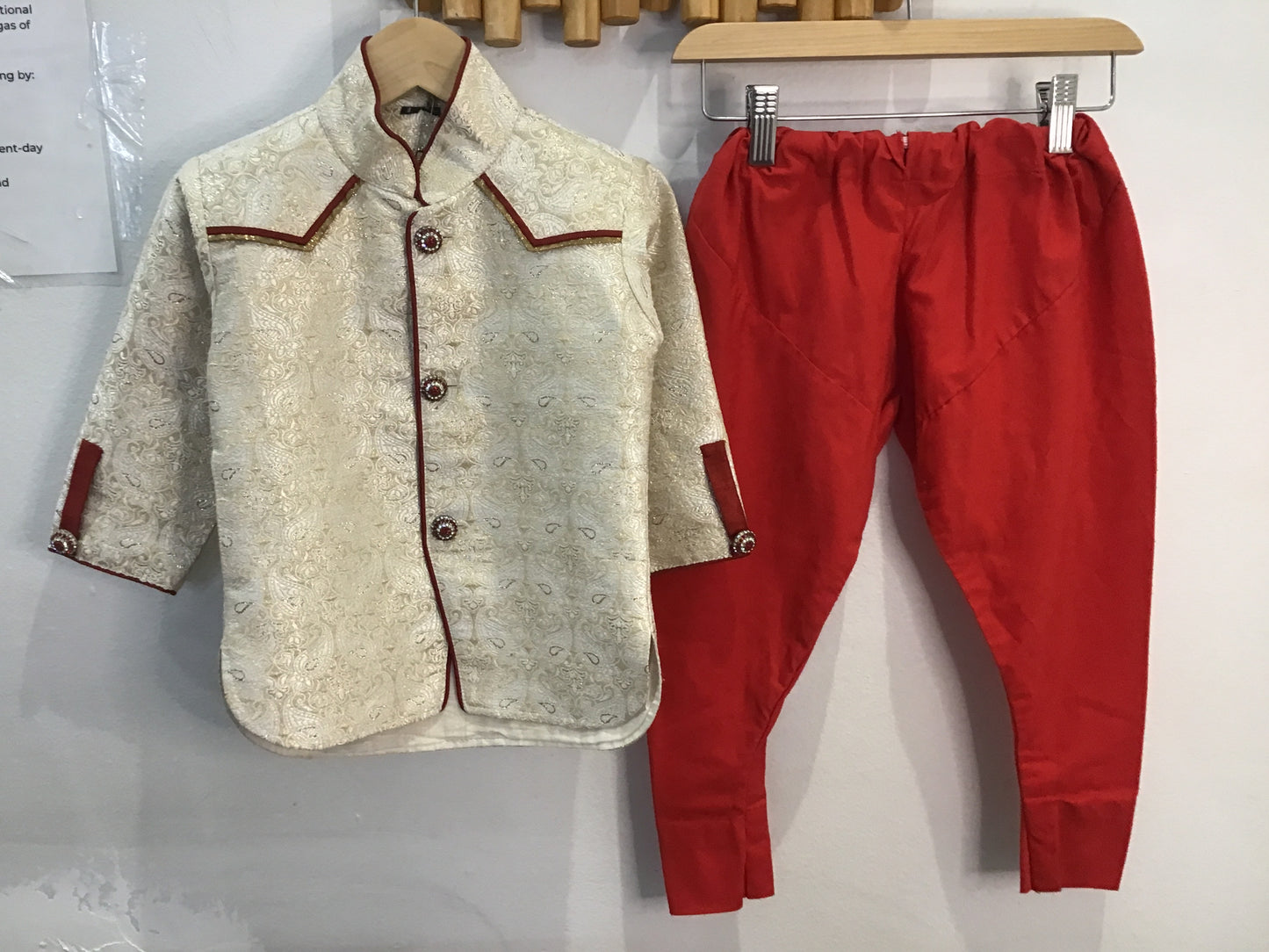 Gold kurta set 12m-2y