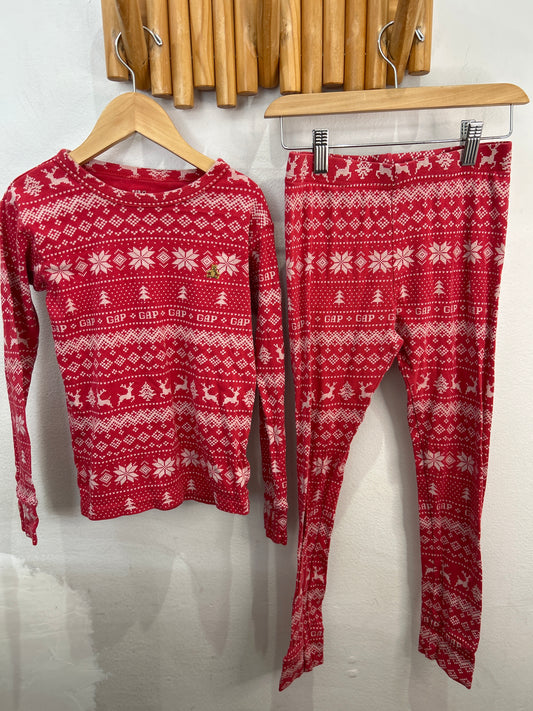 Red reindeer pyjamas 10-11y