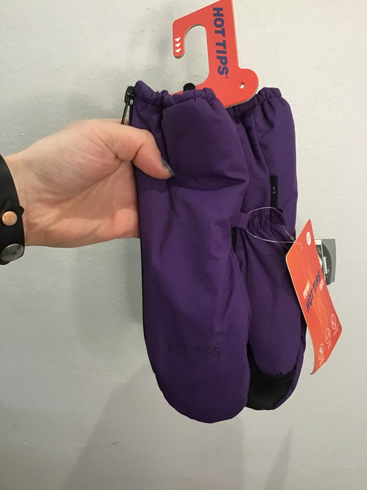 Purple mittens 4-5y NEW