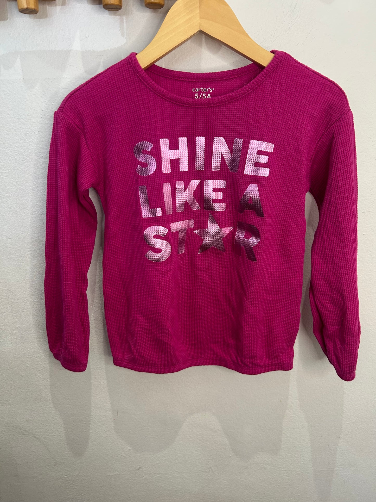 Shine like a star longsleeve 5y