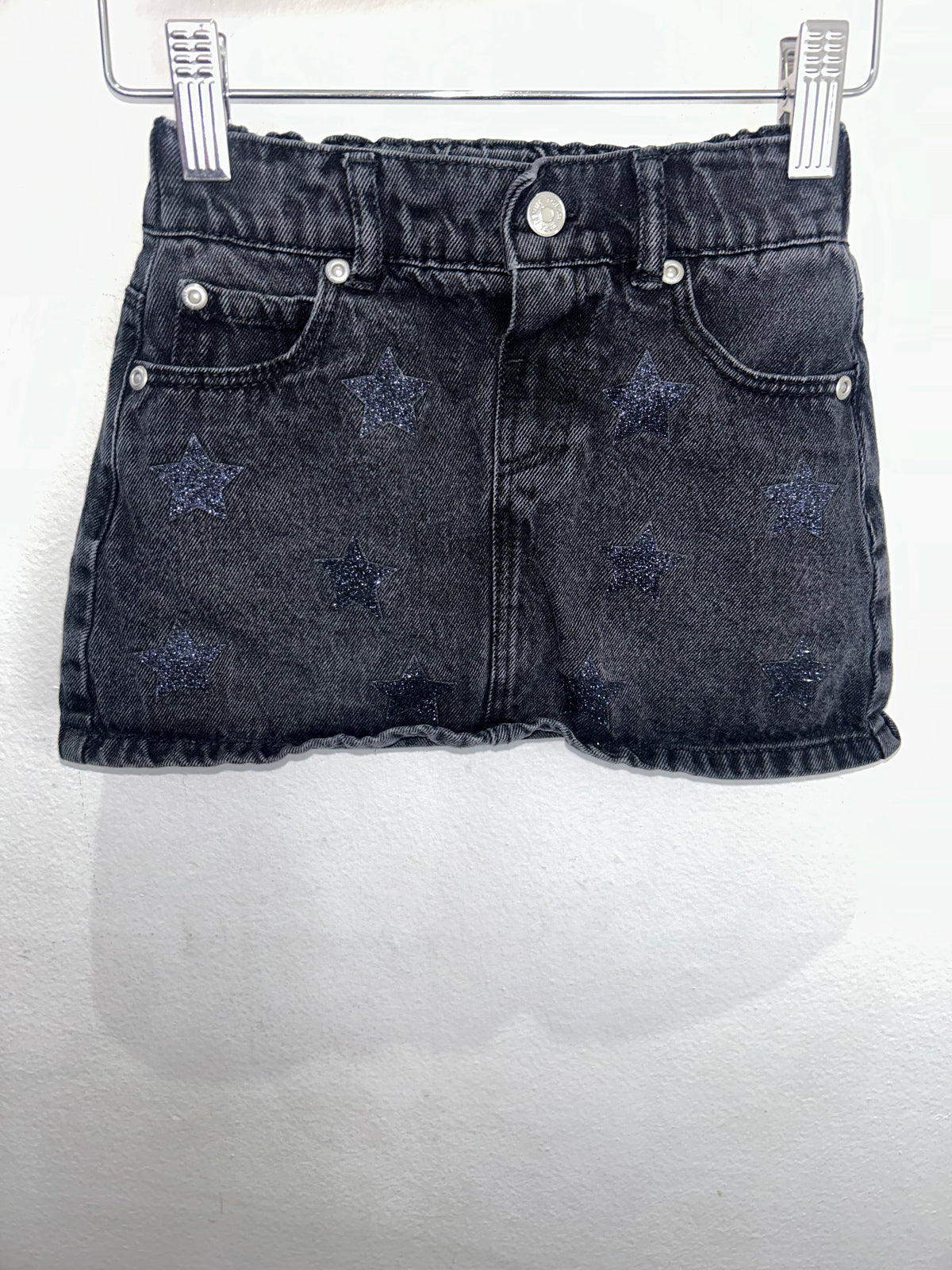 Black denim skirt 4y