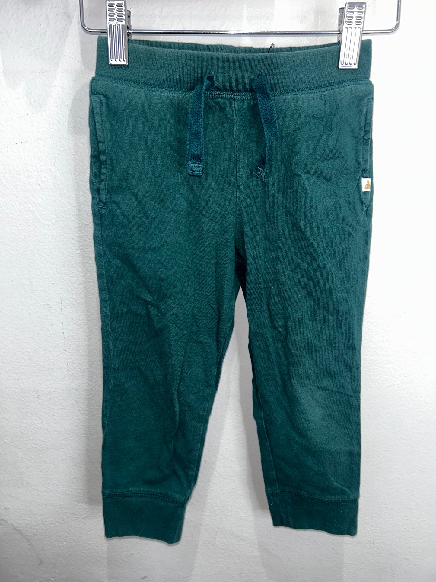 Forest green cotton joggers 3y