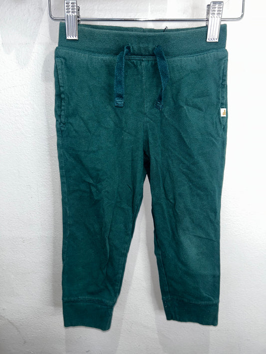 Forest green cotton joggers 3y