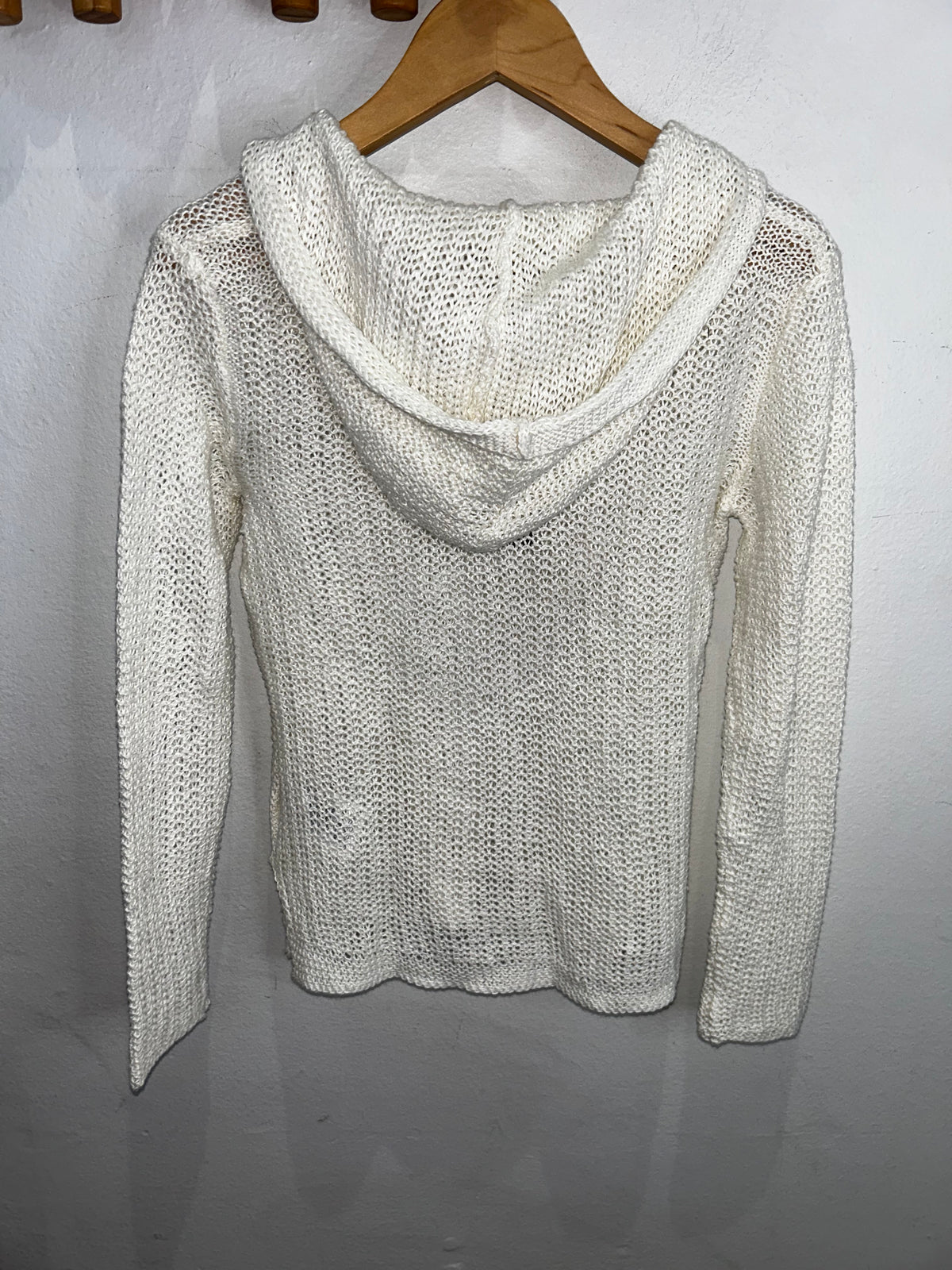 Crochet hooded sweater 7y NEW