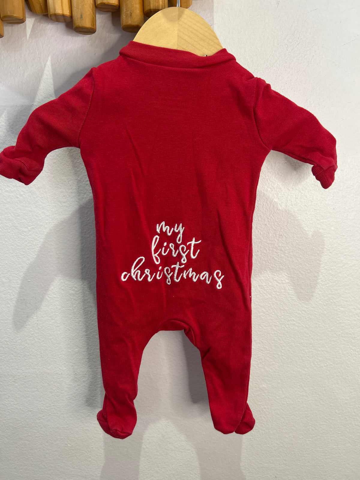 My First Chirstmas red sleeper - newborn