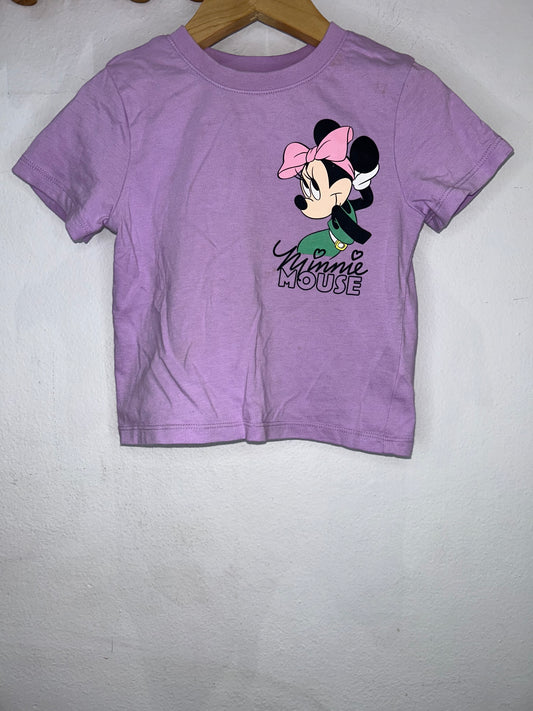 Minnie purple tee 18-24m