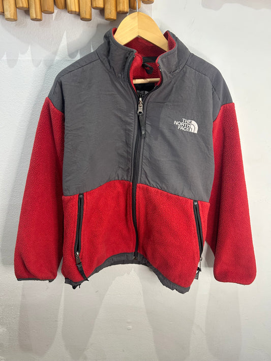 The North Face red and grey fleece 10y