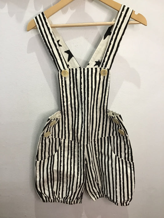 Noe et Zoe stripes shorty romper 4y NEW
