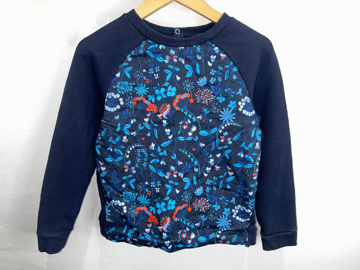 Jacadi floral pullover 8y