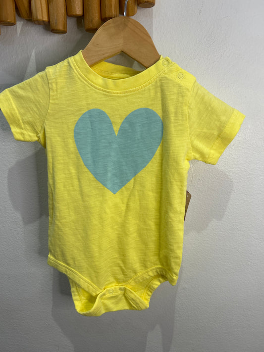 Primary yellow onesie 9-12m NEW
