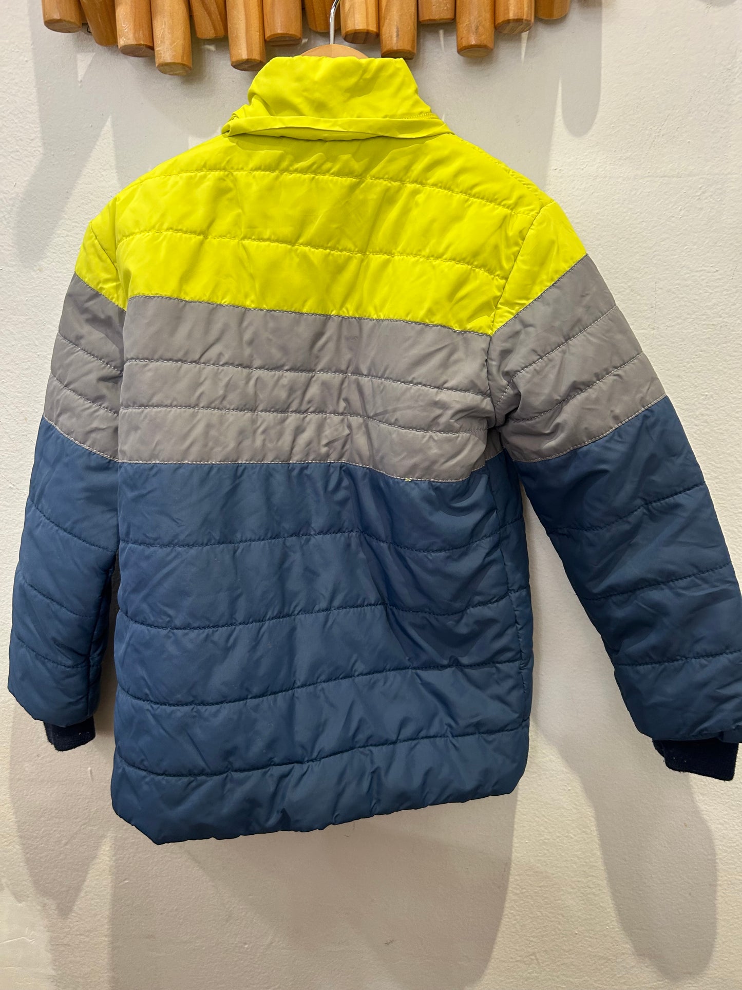 Neon and blue midweight jacket 3-4y