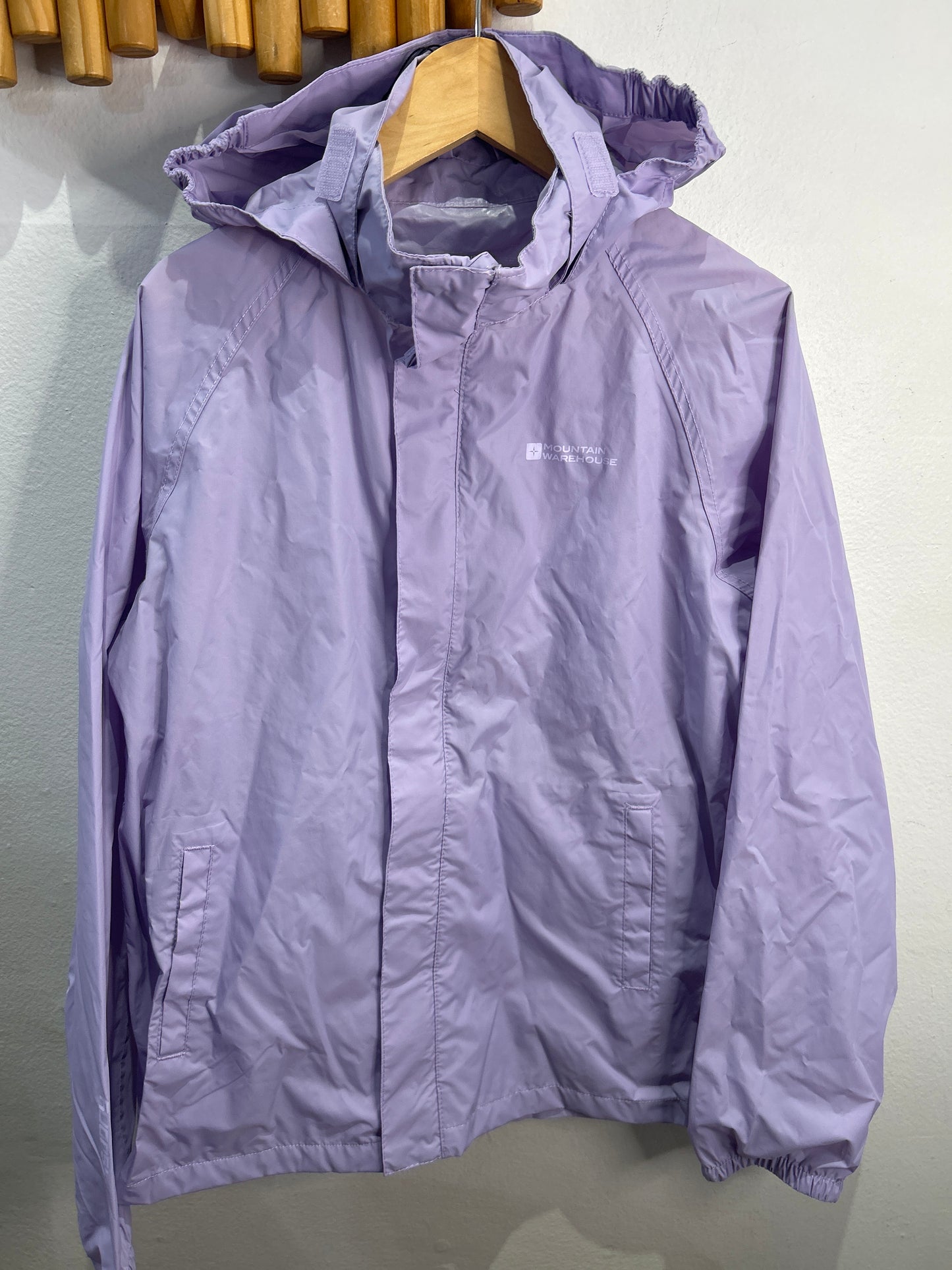 Lavender rain jacket 11-12y