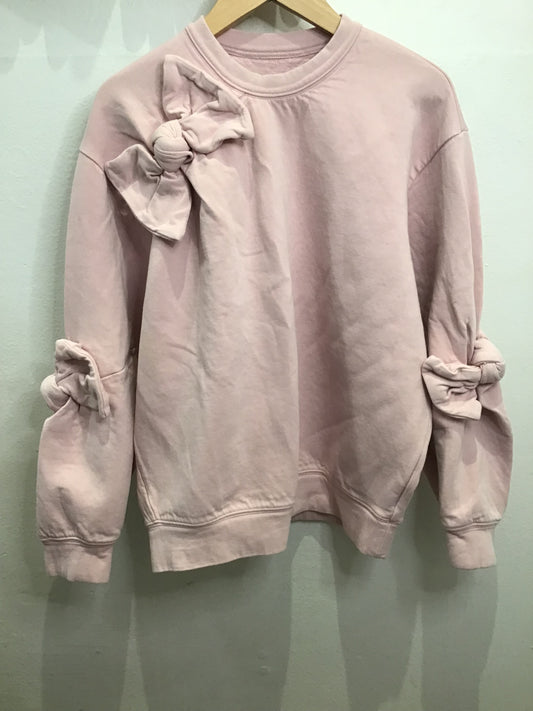 Pullover pink bow details 12-14y