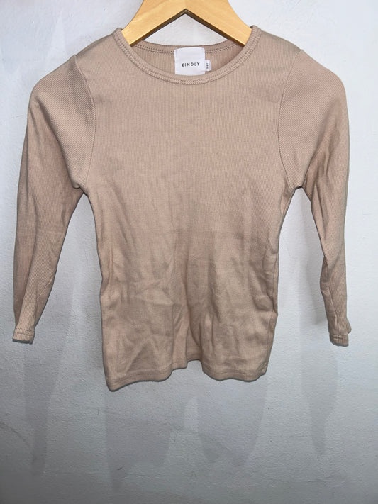 Kindly the Label beige longsleeve 5-6y