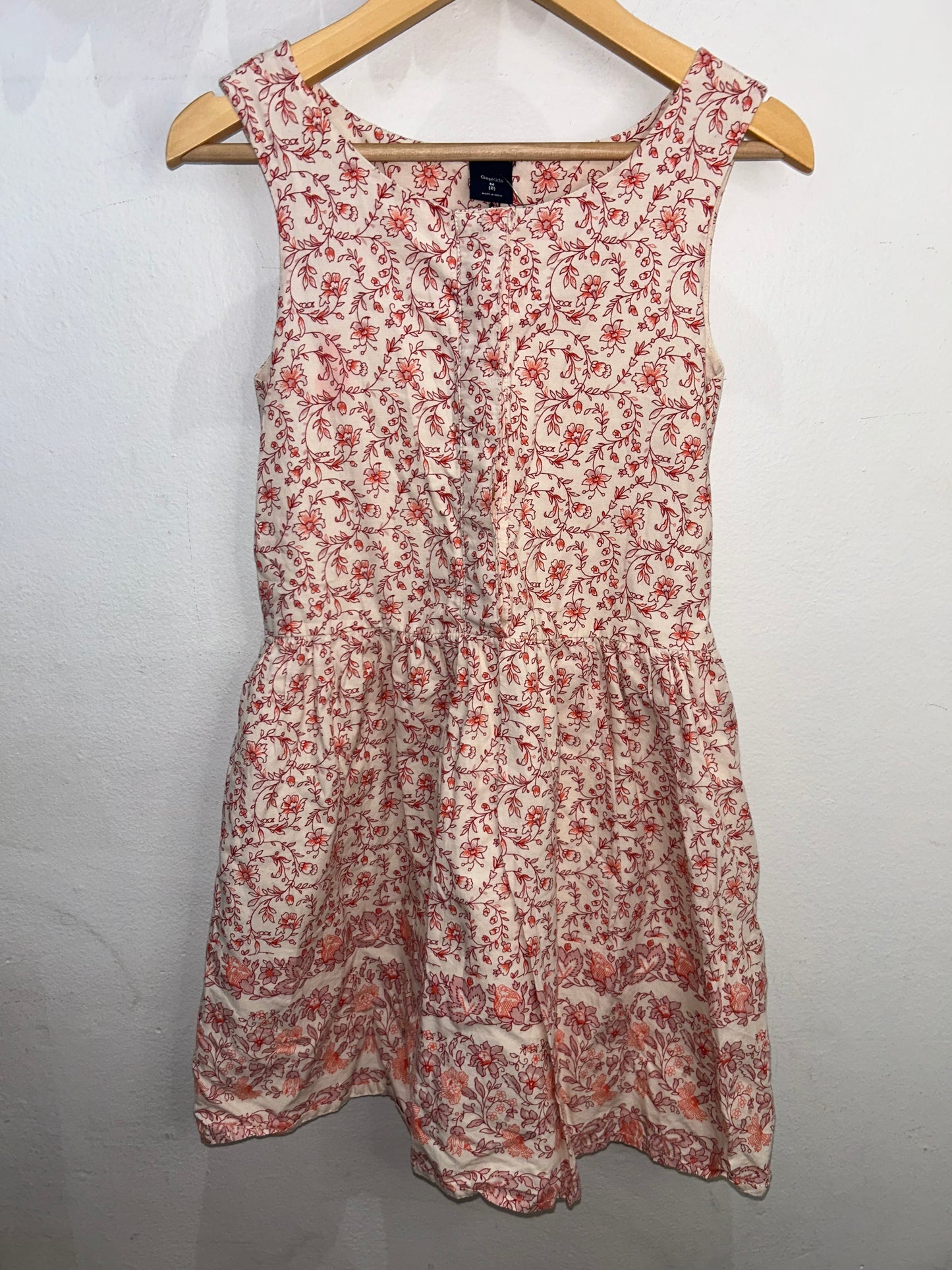 Orange flower print 8y