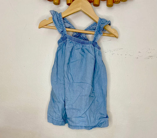 Chambray tanktop dress 12-18m