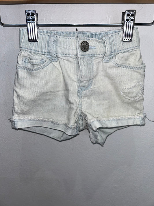 Acid wash denim shorts 12-18m