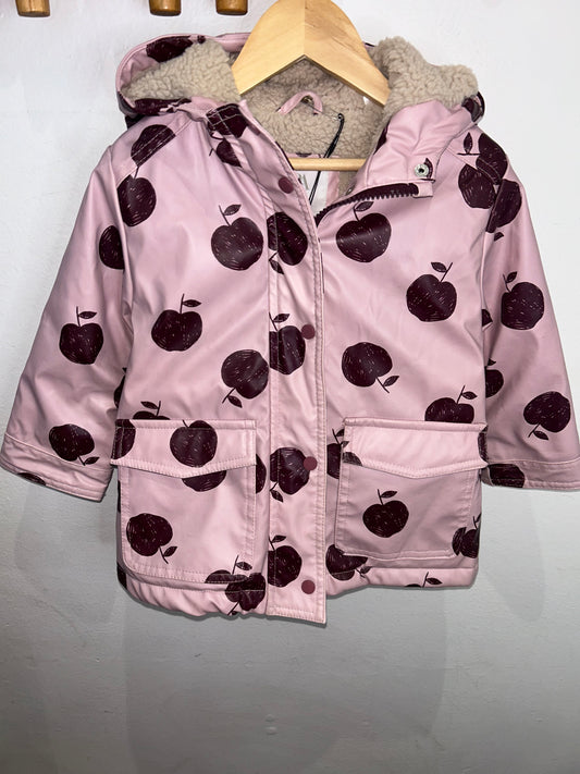 Apples fleece lined jacket 2-3y