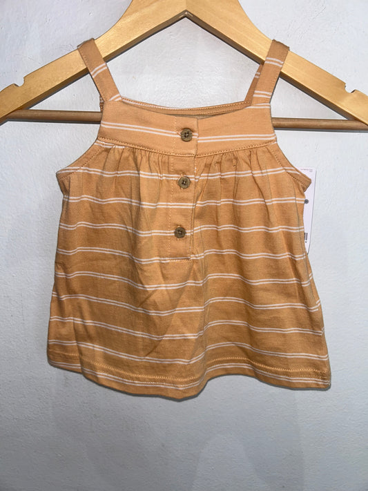 Orange stripe tanktop 12m NEW