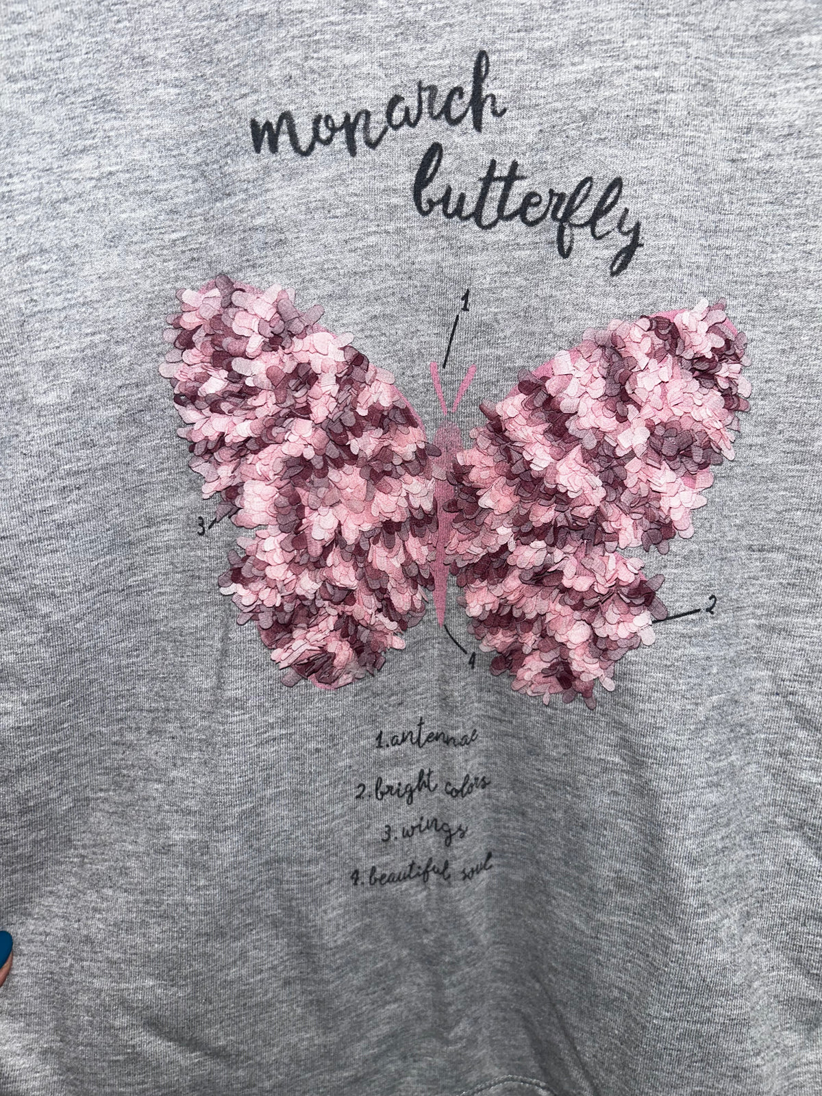 Monarch butterfly pullover 9-10y
