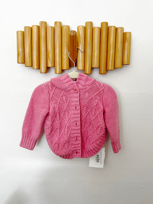 Pink knit sweater 3-6m