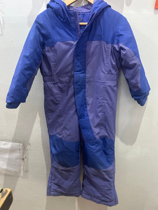 LL Bean purple snowsuit 3y