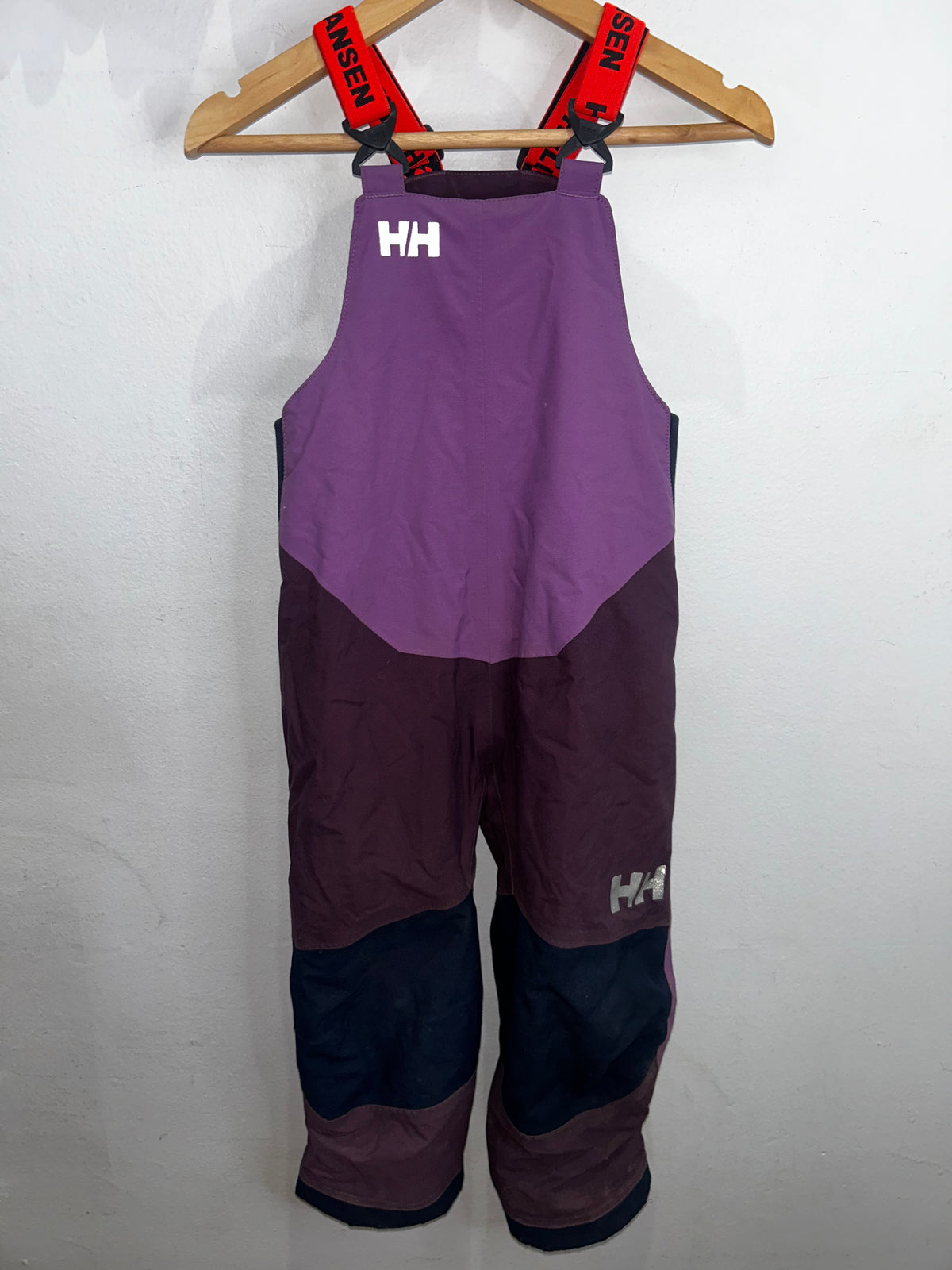 Helly Hansen purple bib snowpants 3y*