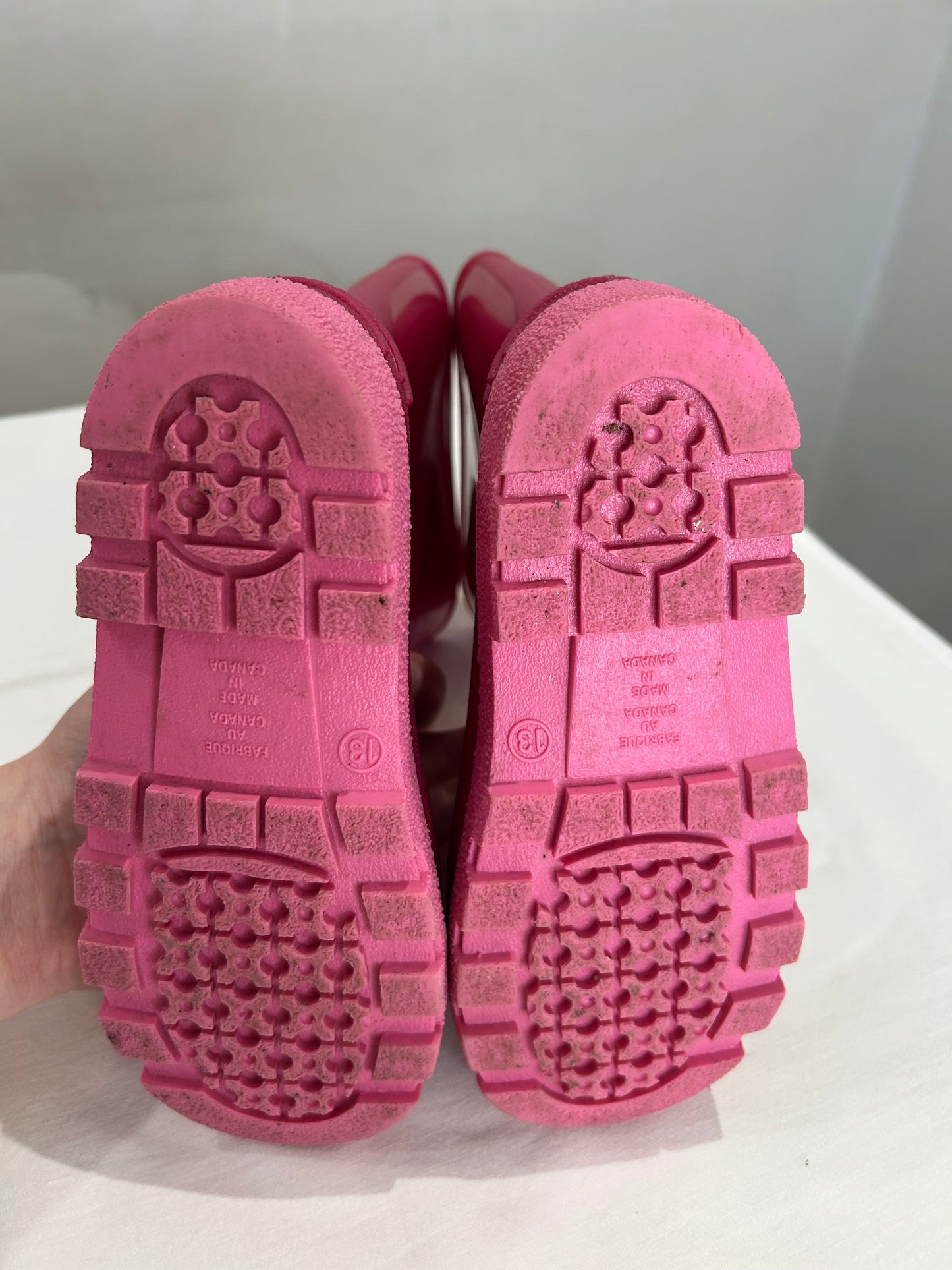 C13 barbie pink rainboots