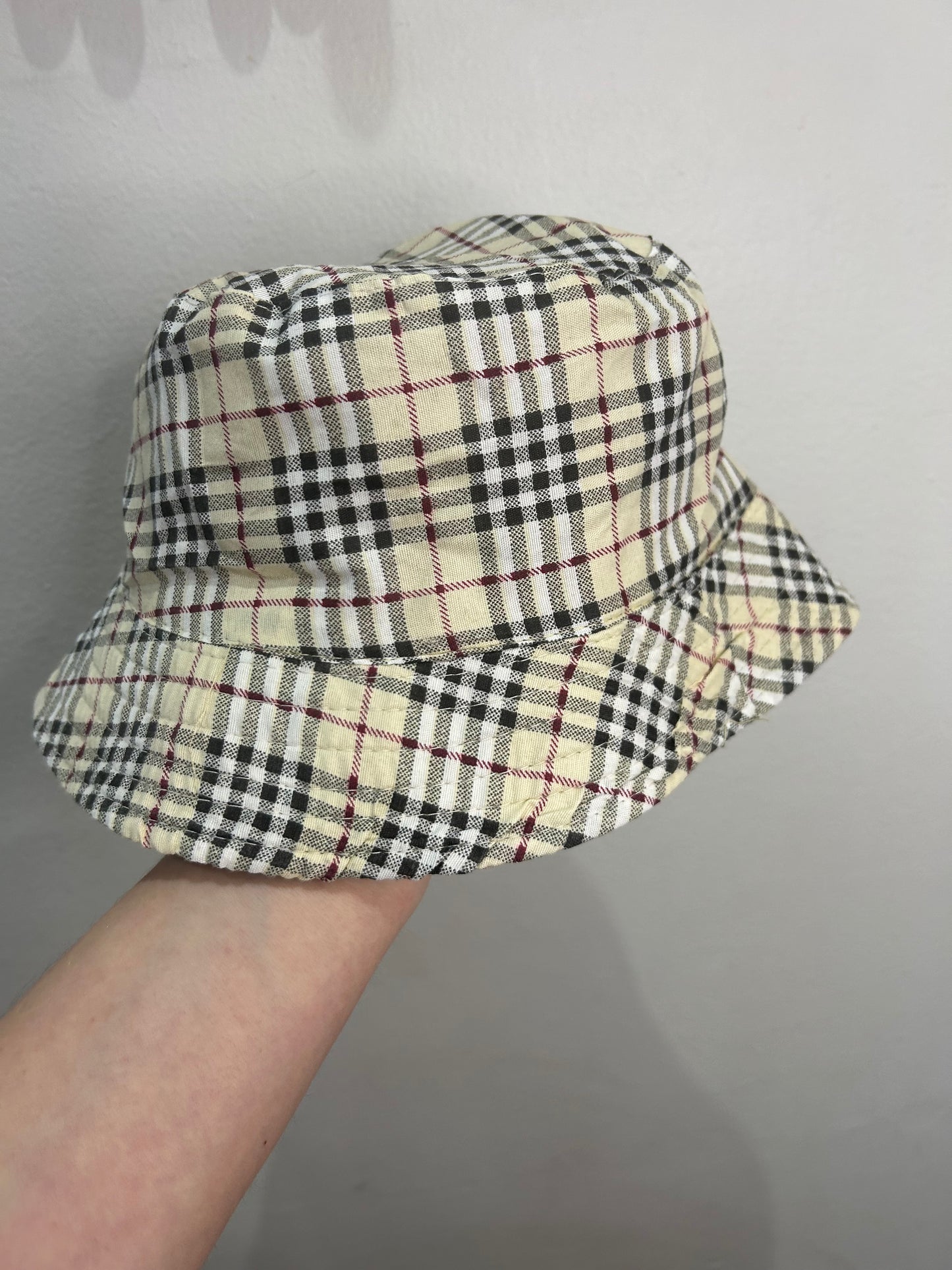 Checkered sun hat 2-5y