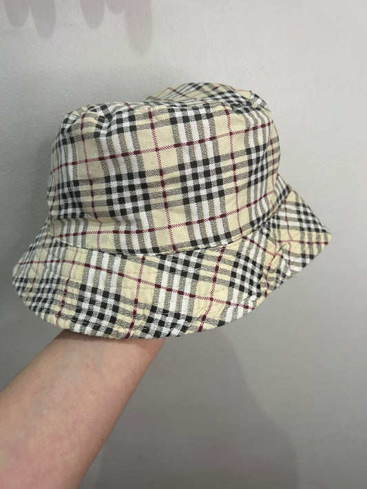 Checkered sun hat 2-5y