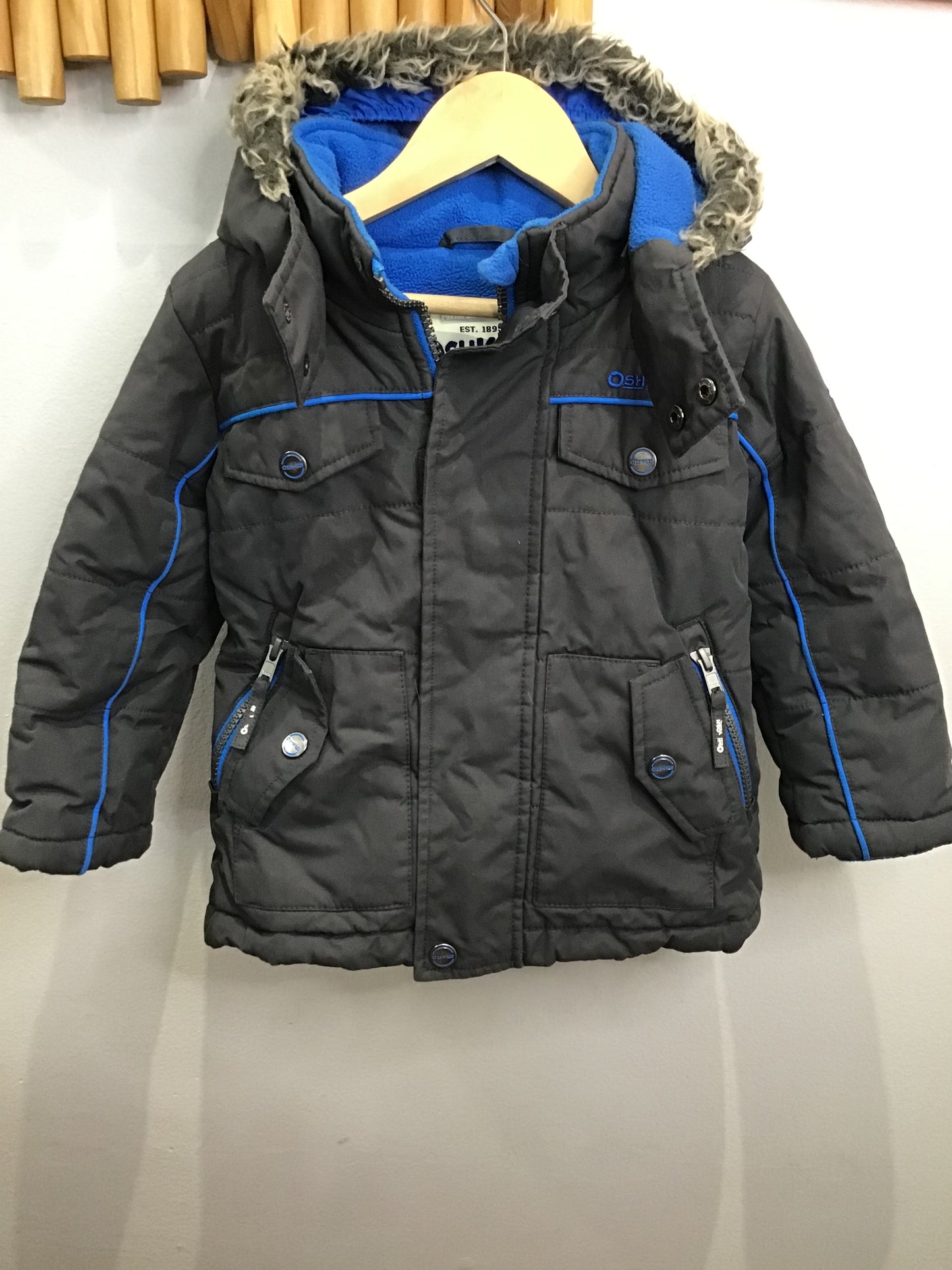Grey winter jacket 2y