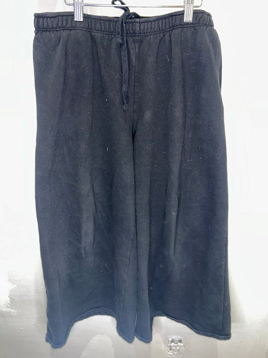 Wide Leg Sweats Blk Adult LG