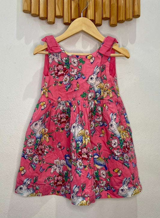 Garden bunny dress 3y