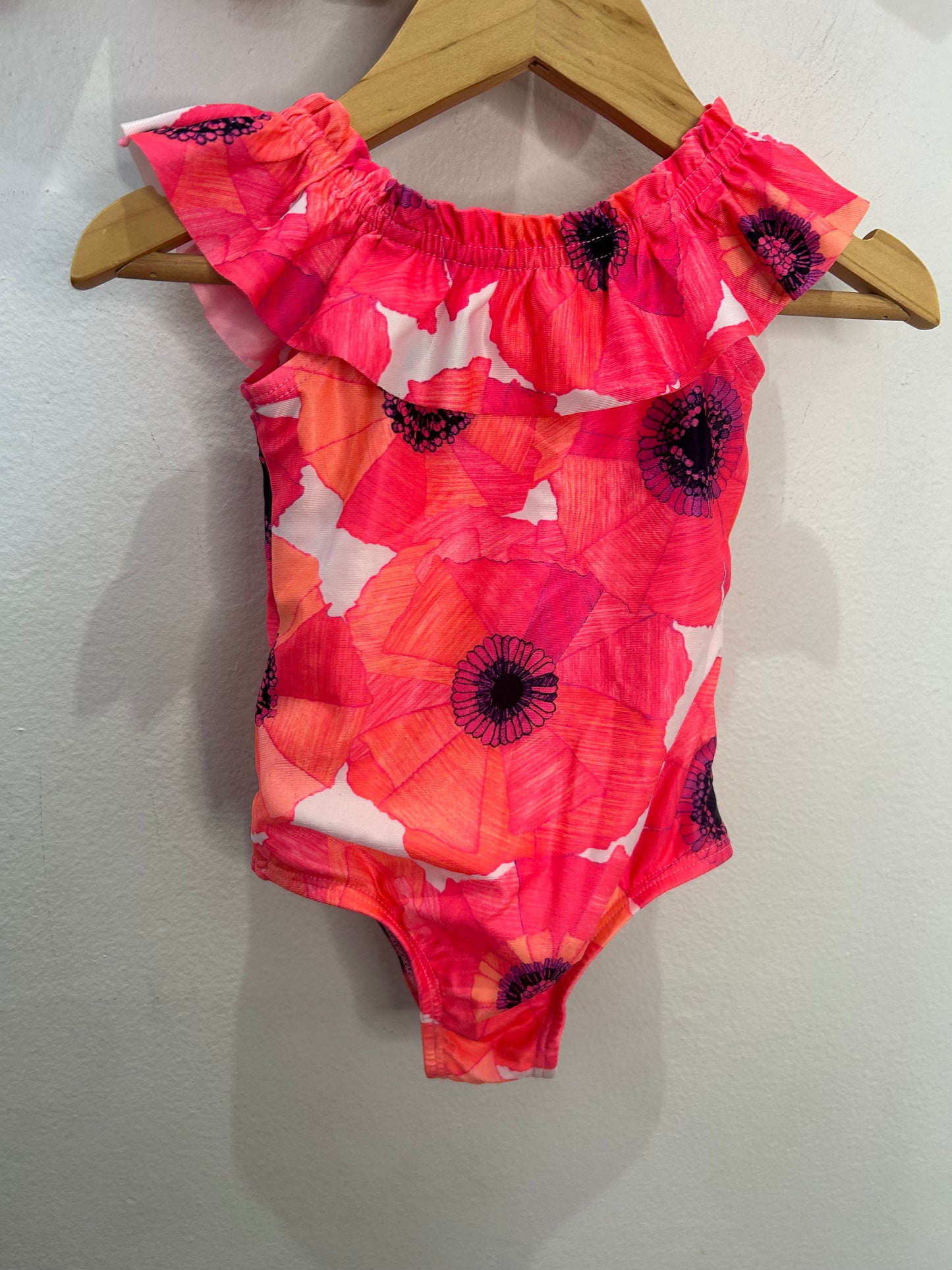 Neon poppies swimsuit 18-24m