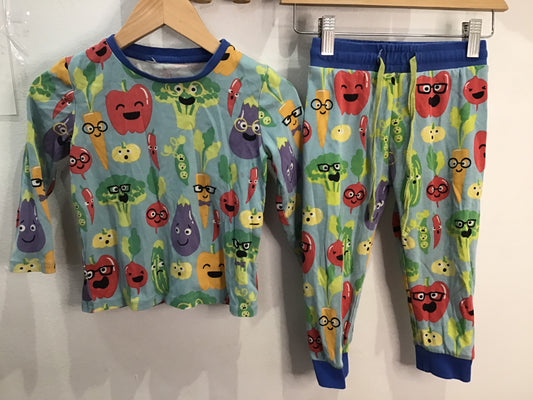 Veggies organic cotton pyjamas 2y*