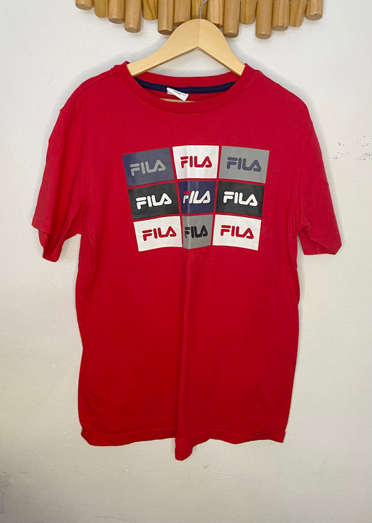 Red Fila tee 14-16y