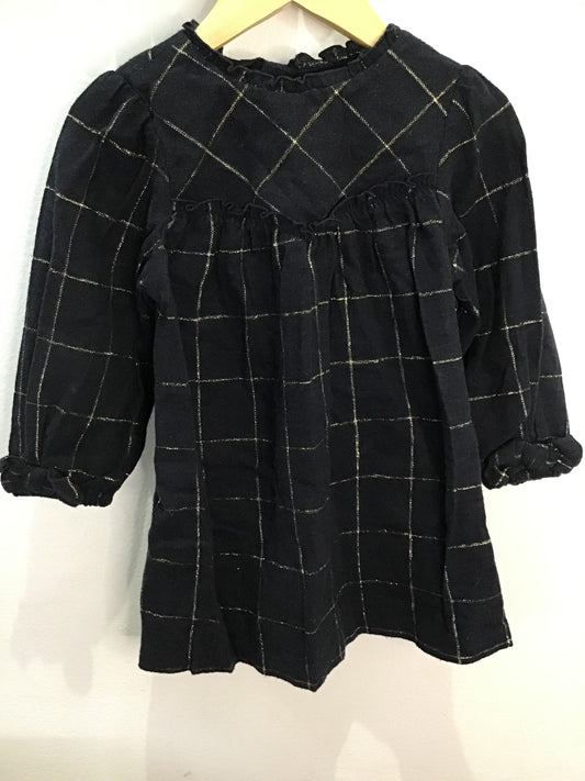 Black sparkly dress 2-3y