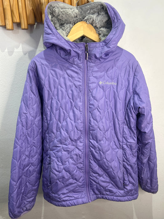 Columbia purple quilted jacket 10-12y