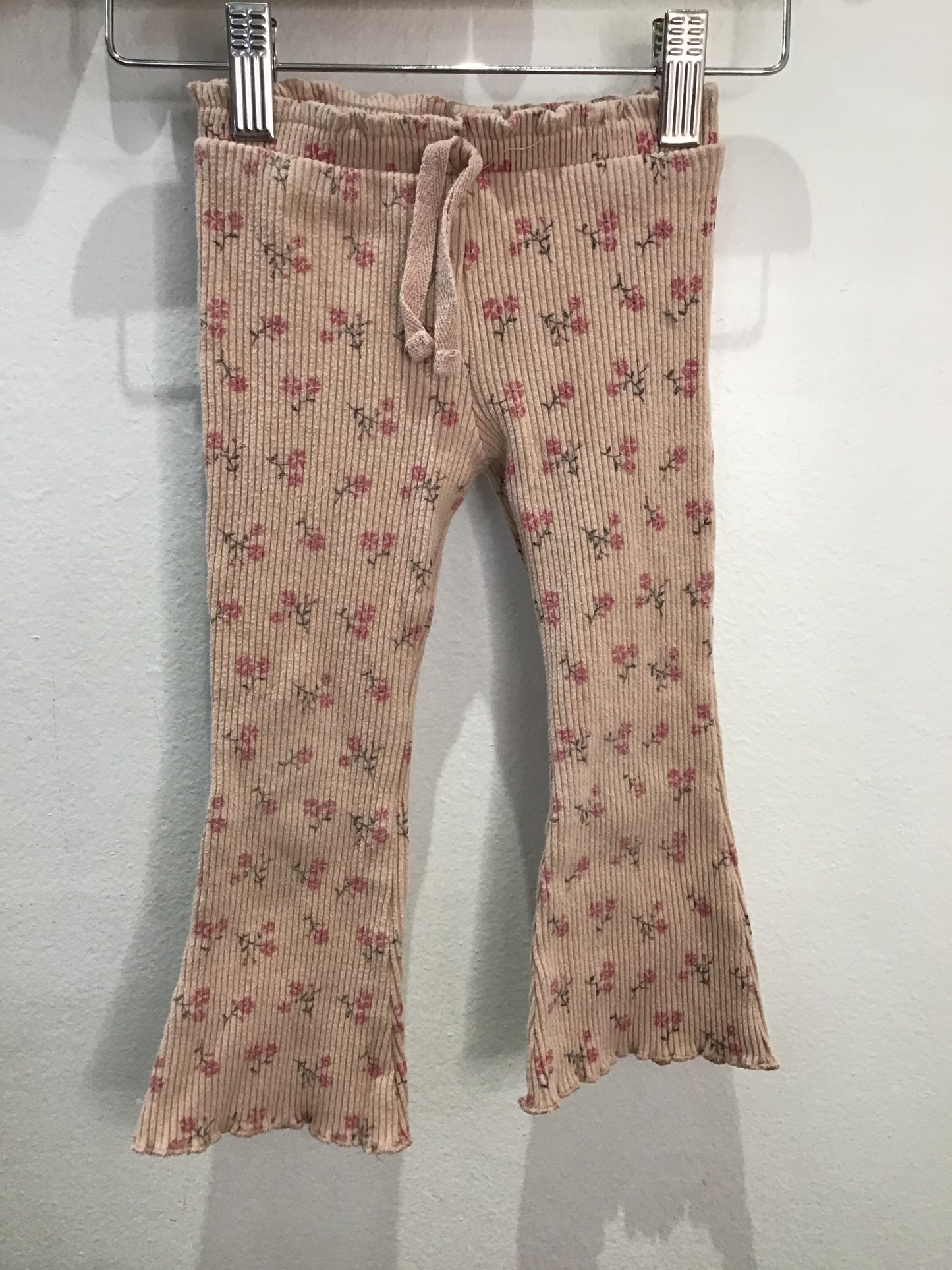 Ribbed rose flared pants 3y*
