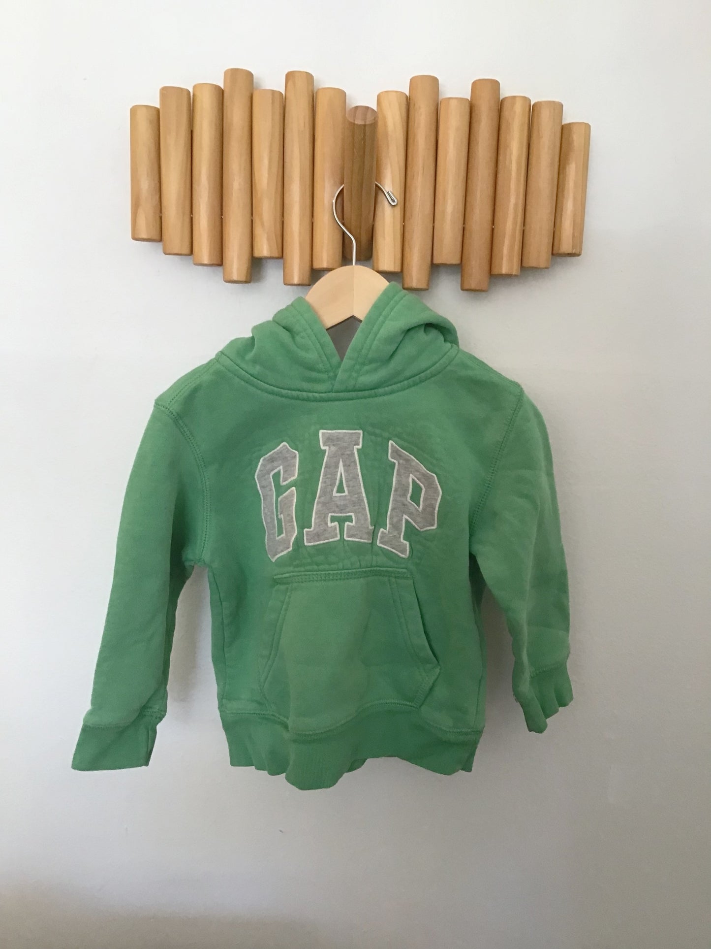Green branded hoodie 2y