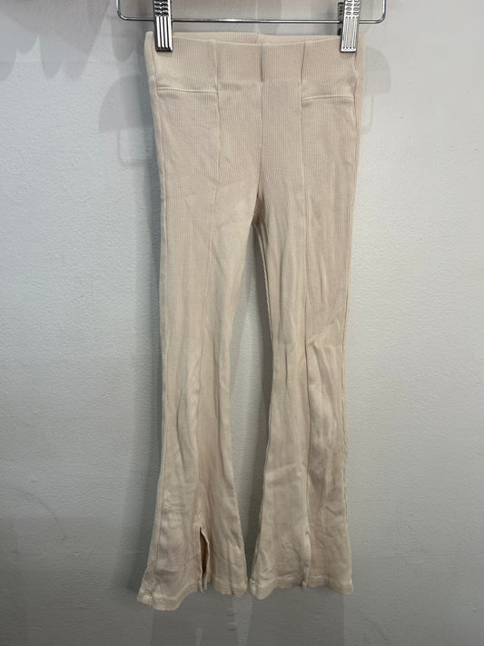 Beige flare leggings 6y