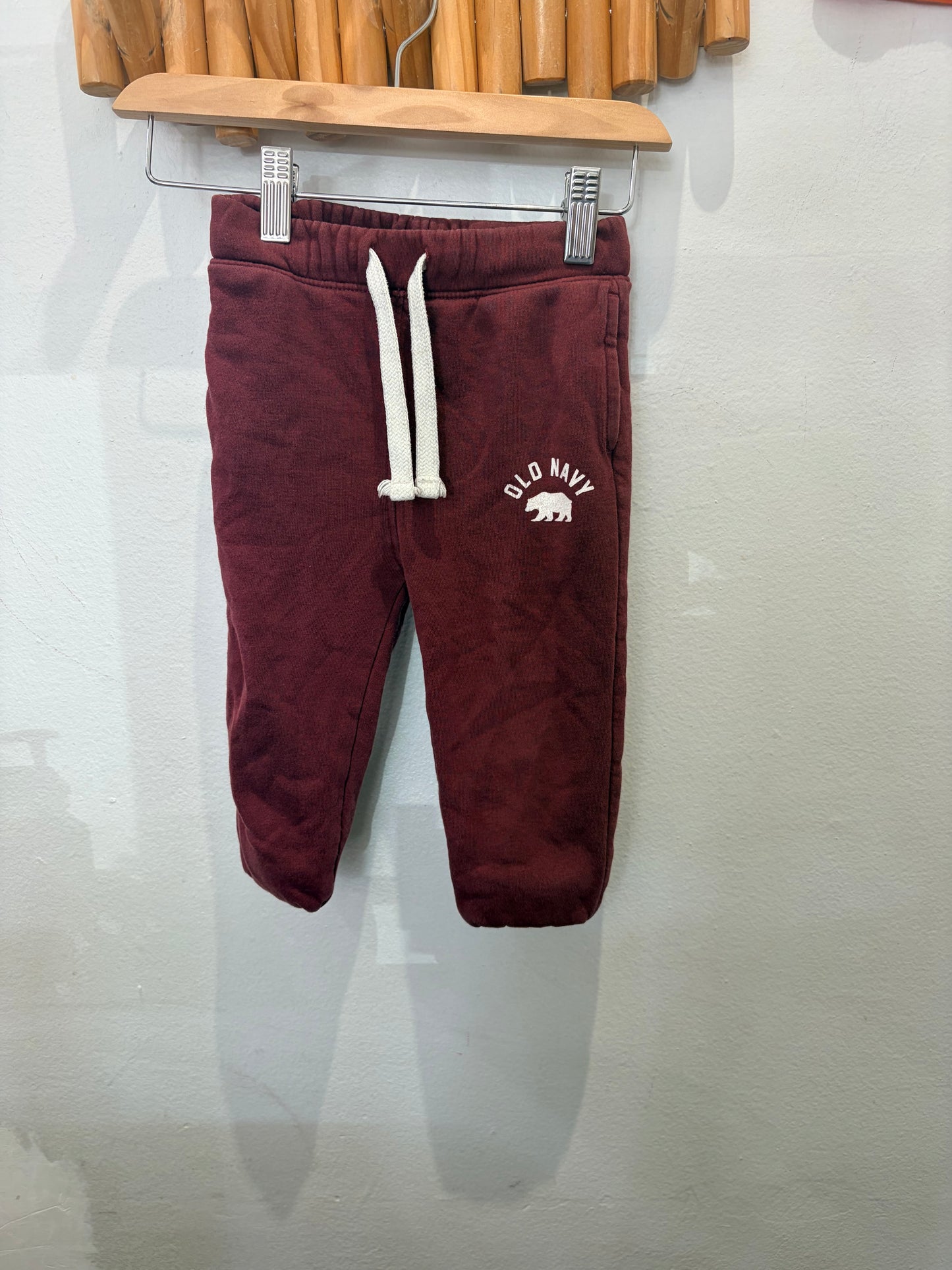 Maroon joggers 18-24m