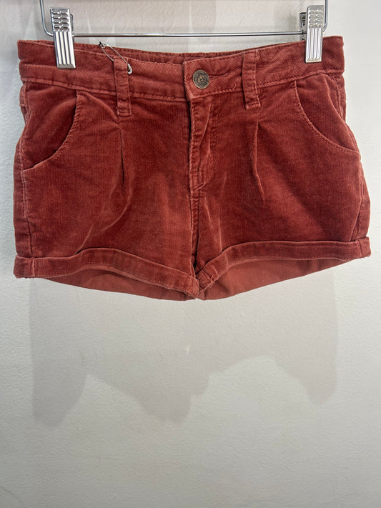 Maroon corduroy shorts 8y